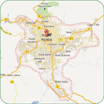 Addis Ababa City Map